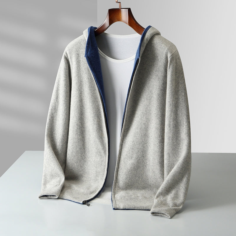 BRIAN™ | Napoli Reversible Cashmere Hoodie