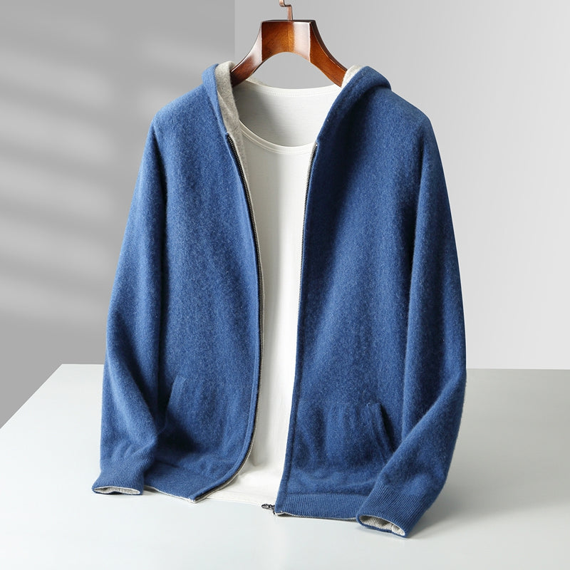 BRIAN™ | Napoli Reversible Cashmere Hoodie