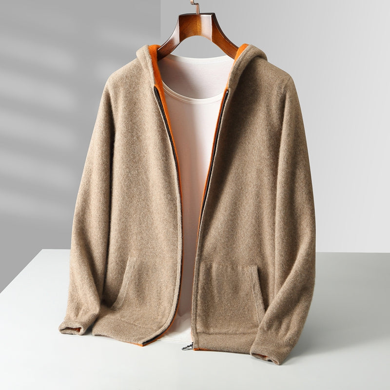BRIAN™ | Napoli Reversible Cashmere Hoodie