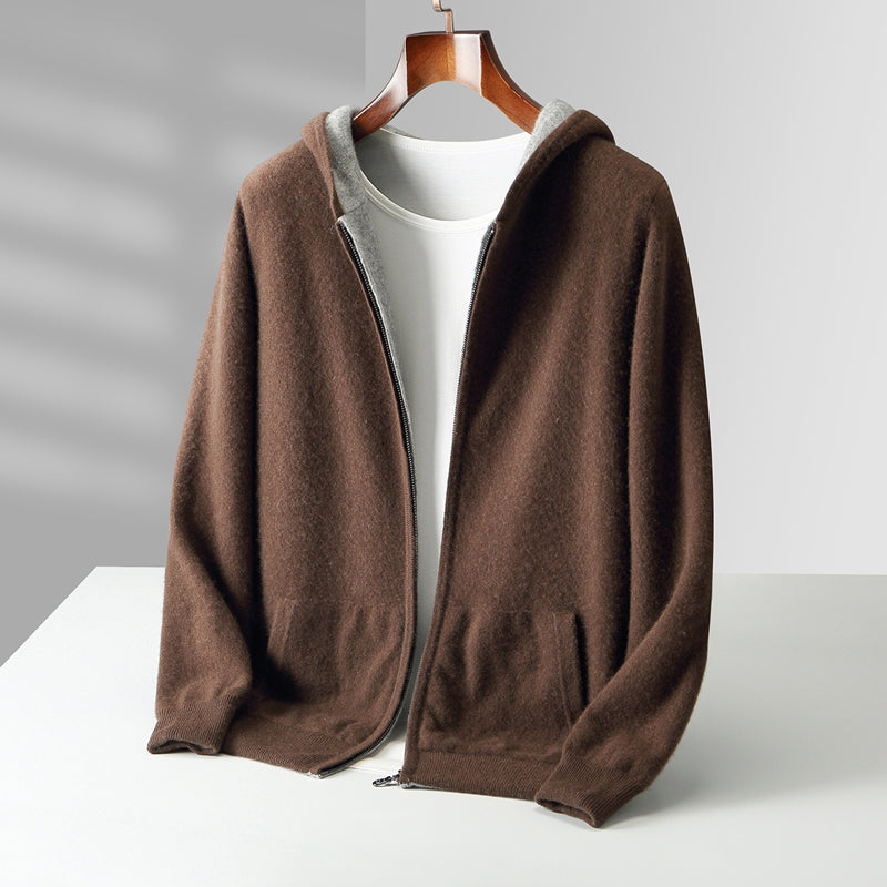 BRIAN™ | Napoli Reversible Cashmere Hoodie