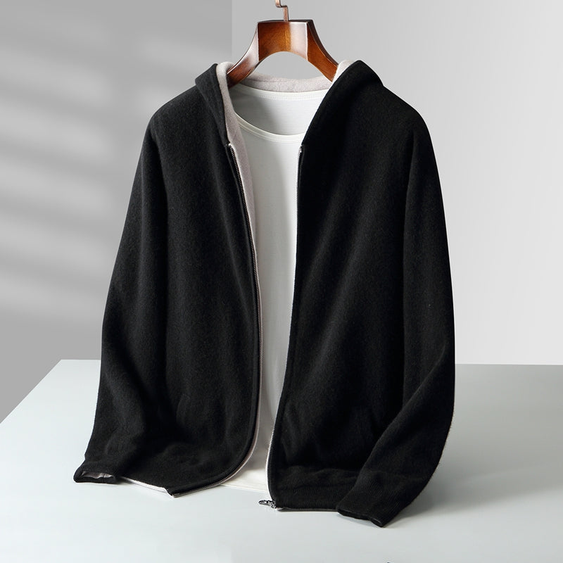 BRIAN™ | Napoli Reversible Cashmere Hoodie