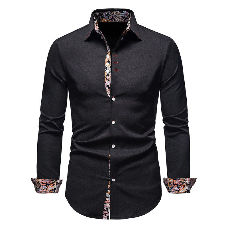BRAIN™ | Paisley-Trim Shirt