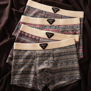 BRAIN™ | Men's Cotton Geometric Boxer Briefs