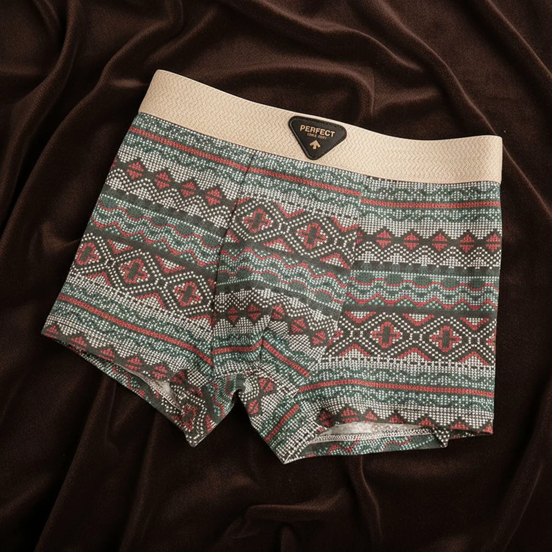 BRAIN™ | Men's Cotton Geometric Boxer Briefs