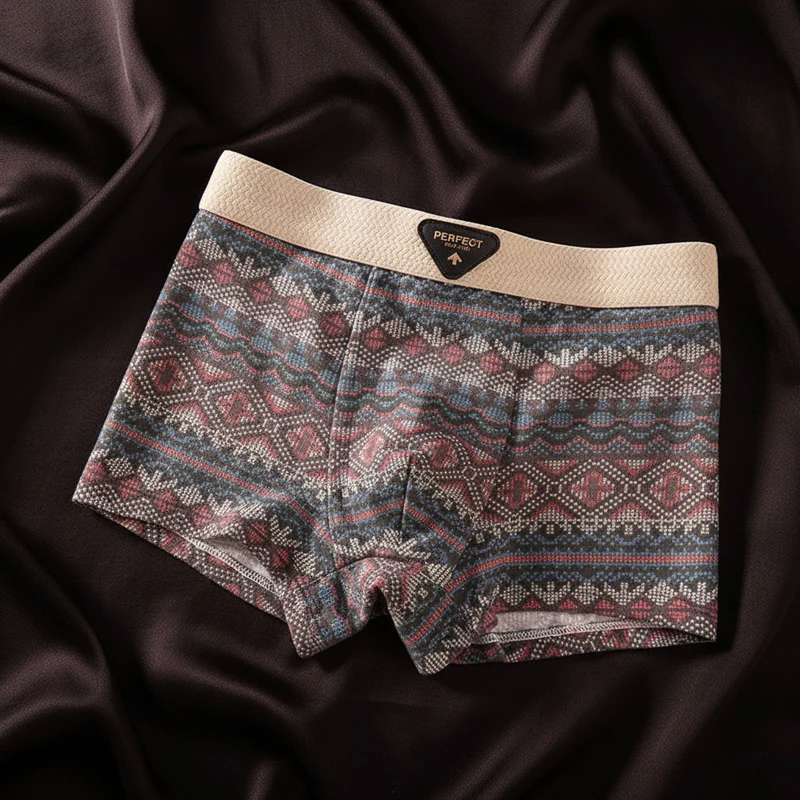 BRAIN™ | Men's Cotton Geometric Boxer Briefs