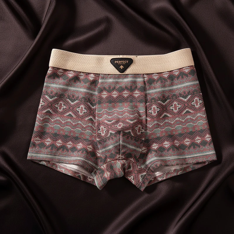 BRAIN™ | Men's Cotton Geometric Boxer Briefs