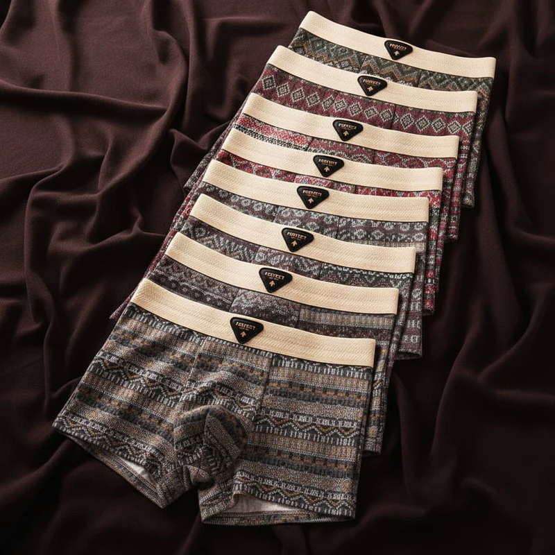 BRAIN™ | Men's Cotton Geometric Boxer Briefs