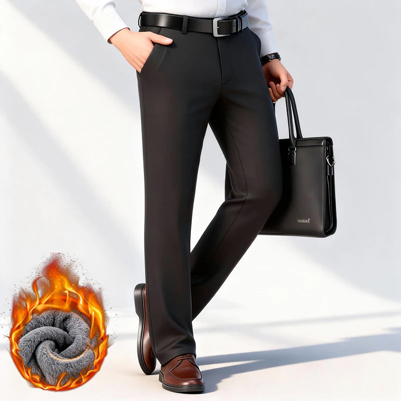 BRAIN™ | Men's Fleece-Lined Business Trousers