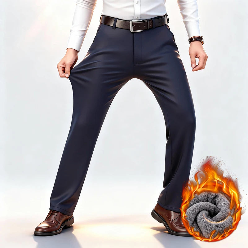 BRAIN™ | Men's Fleece-Lined Business Trousers