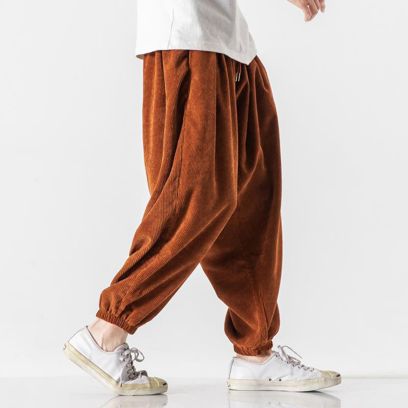 BRAIN™ | Men's Loose-Fit Corduroy Jogger Trousers