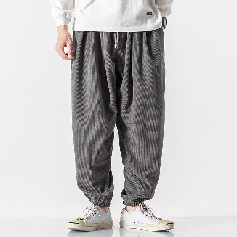 BRAIN™ | Men's Loose-Fit Corduroy Jogger Trousers