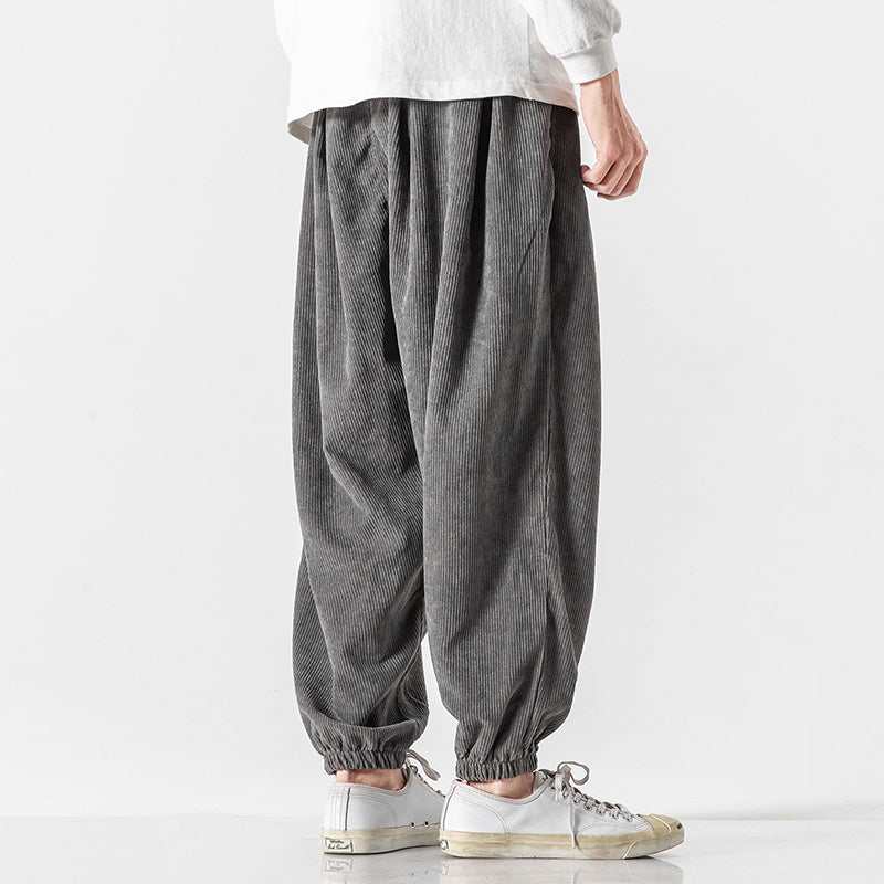 BRAIN™ | Men's Loose-Fit Corduroy Jogger Trousers