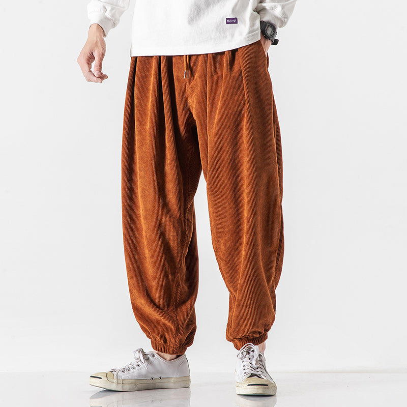 BRAIN™ | Men's Loose-Fit Corduroy Jogger Trousers