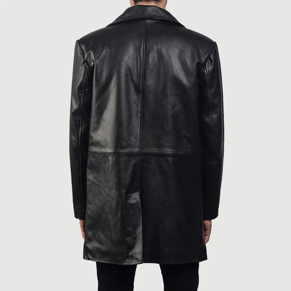 BRIAN™ | Classmith Black Leather Coat