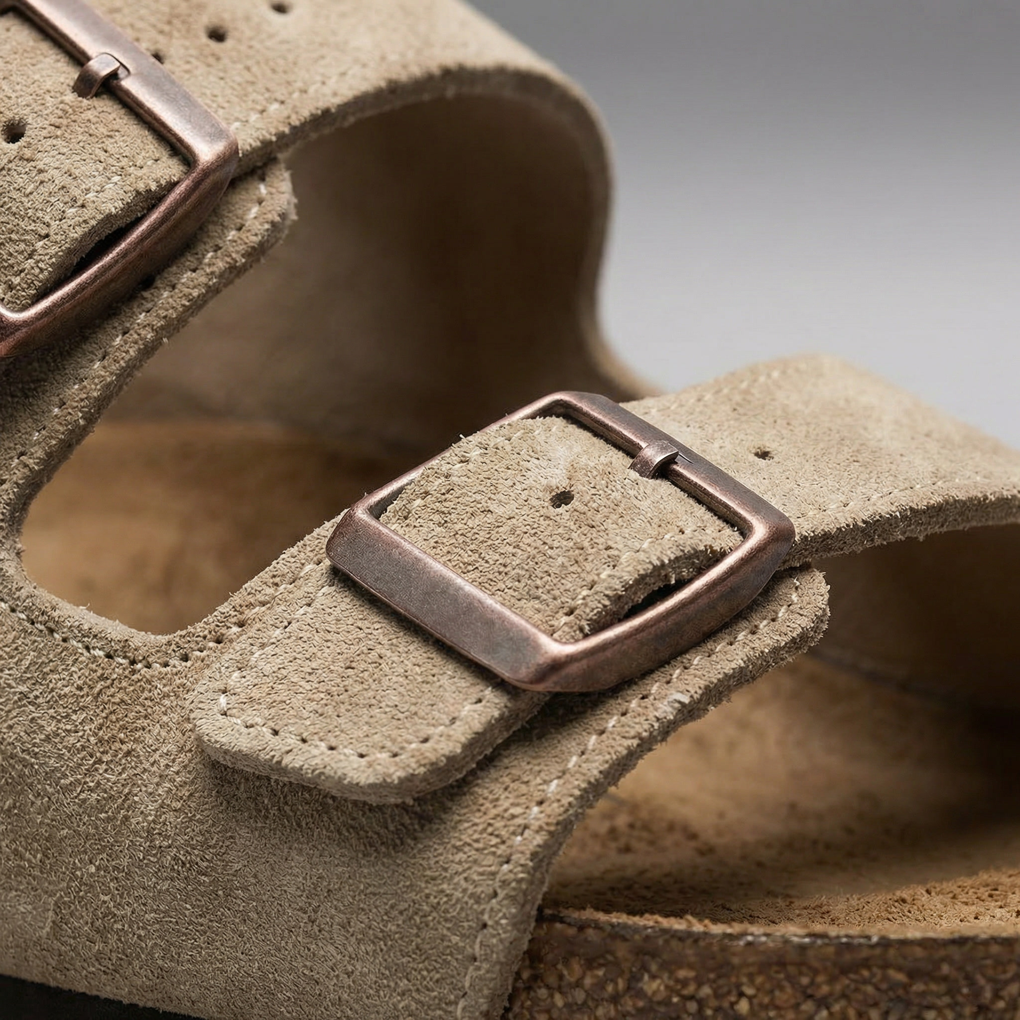 BRAIN™ | Men's Double-Buckle Suede Sandals
