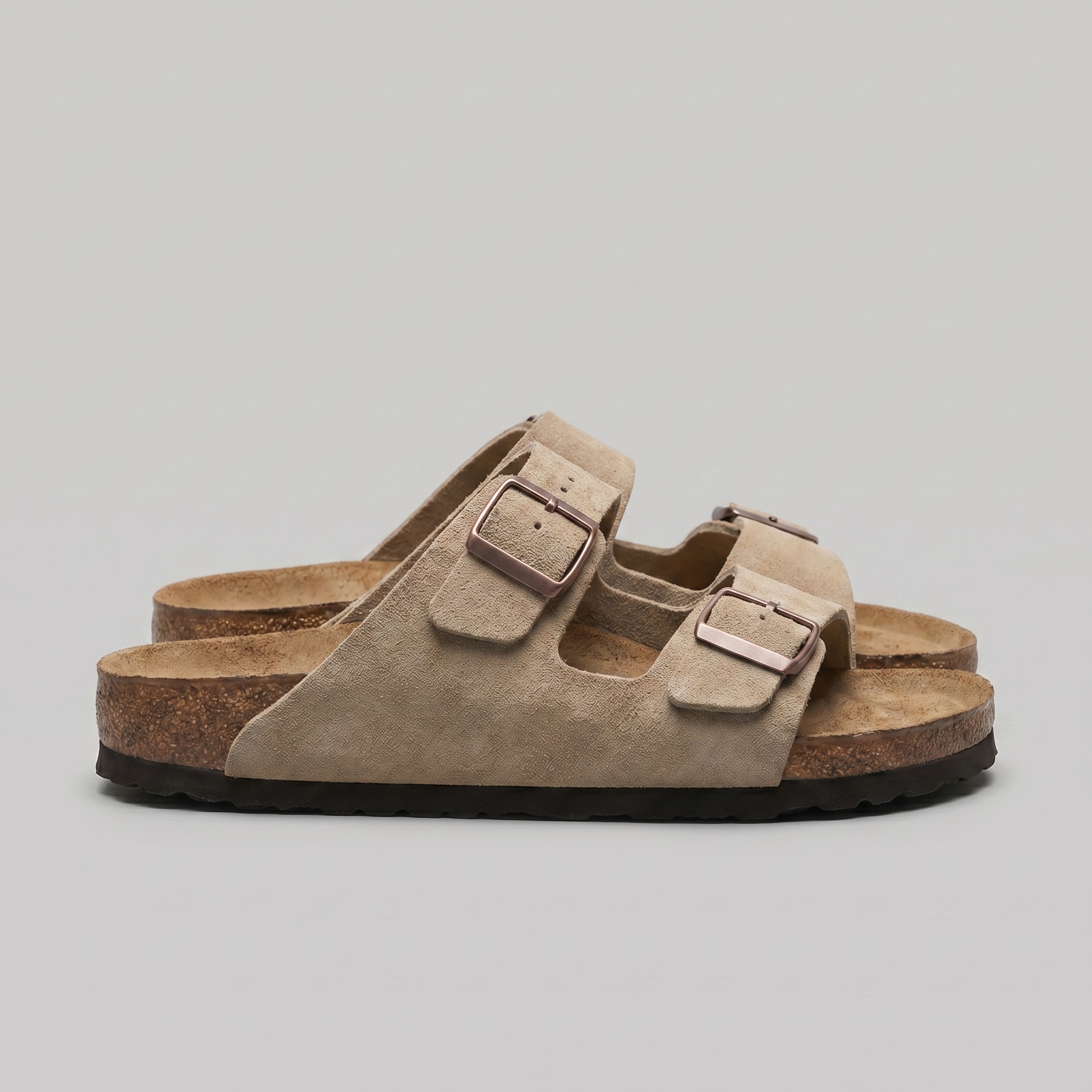 BRAIN™ | Men's Double-Buckle Suede Sandals