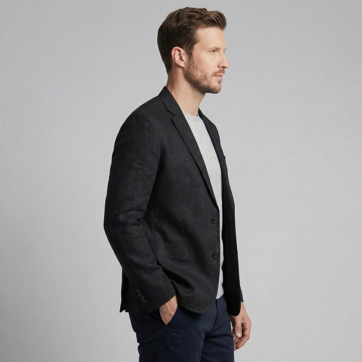 BRIAN™ | Men's Two-Button Linen Blazer