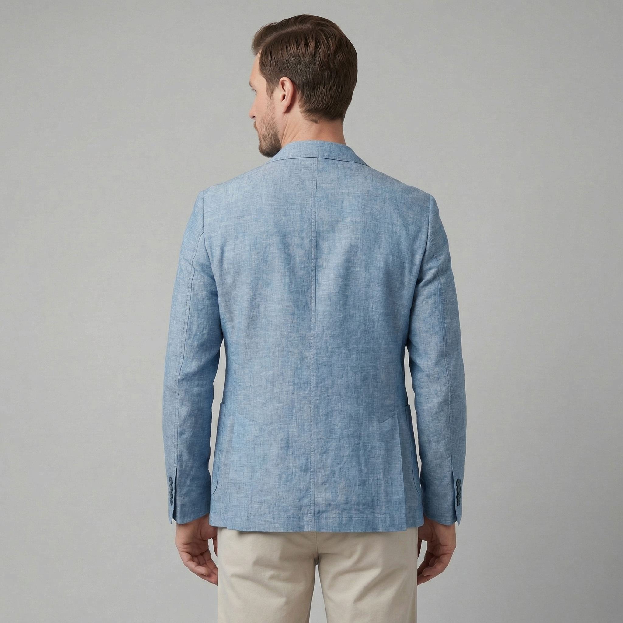 BRAIN™ | Men's Two-Button Linen Blazer