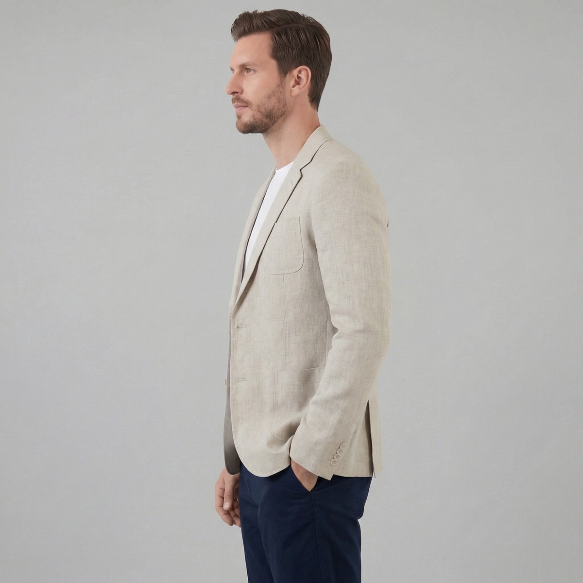 BRIAN™ | Men's Two-Button Linen Blazer
