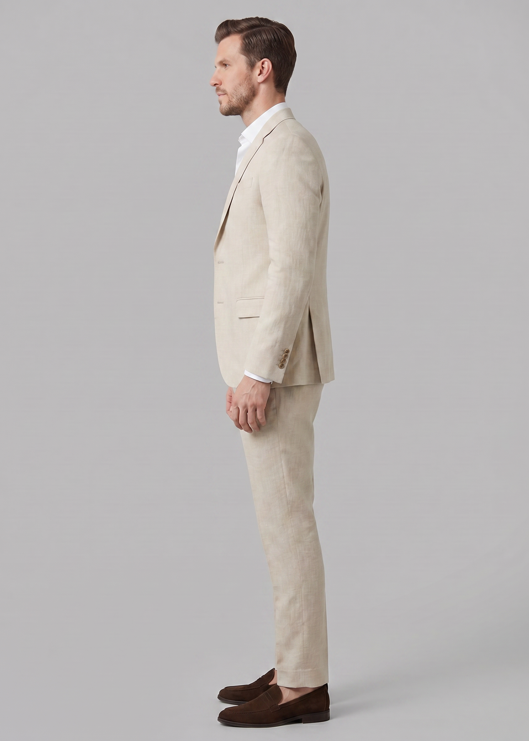 BRAIN™ | Men's Linen Blend Two-Piece Suit