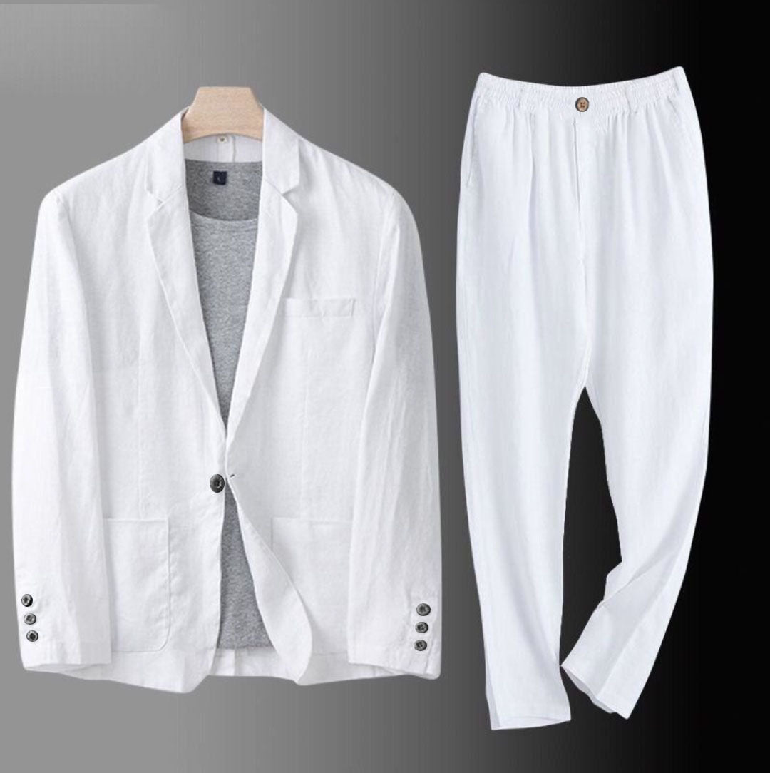 BRAIN™ | Men's Pure Linen Coord