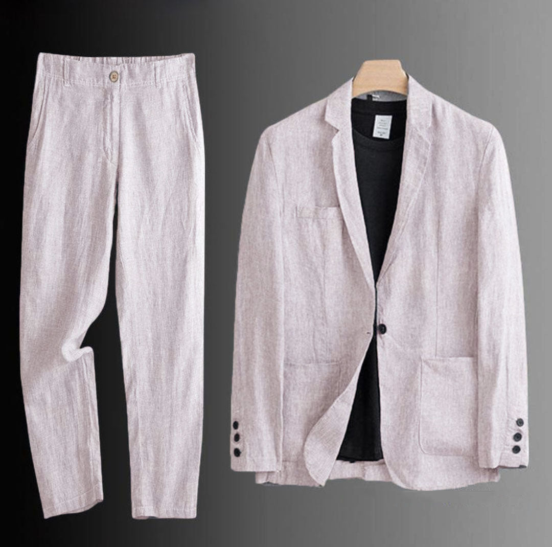 BRAIN™ | Men's Pure Linen Coord
