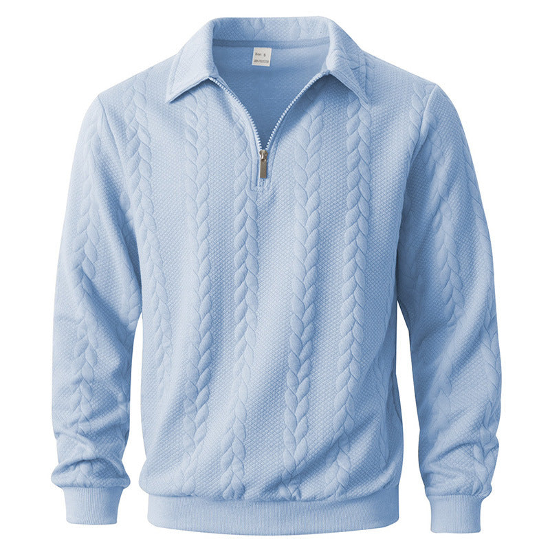 BRIAN™ | Men's Cable-Texture Quarter-Zip Pullover