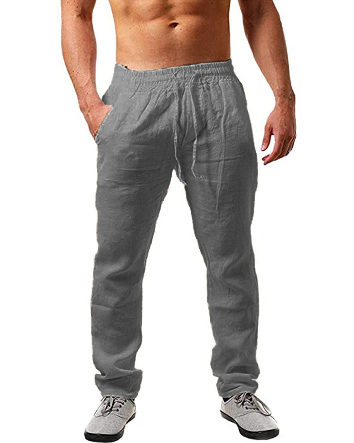 BRIAN™ | Men's Straight-Leg Linen Trousers