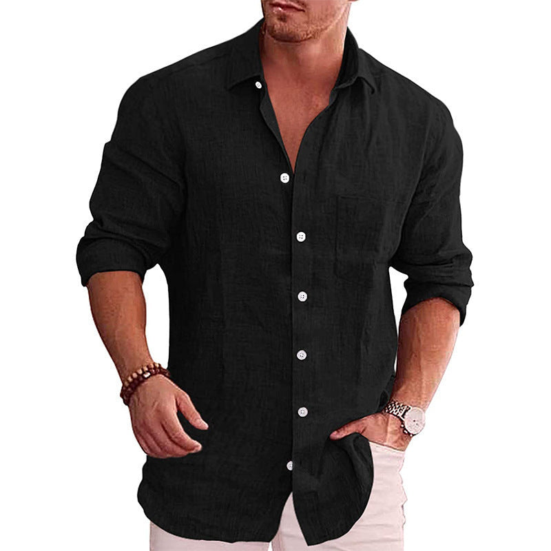 BRAIN™ | Men's Cotton-Linen Longsleeve