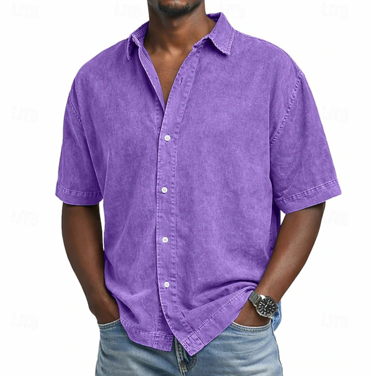 BRAIN™ | Men's Acid Wash Shirt