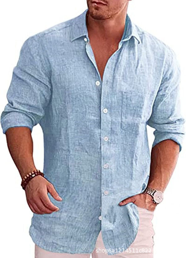 BRAIN™ | Men's Cotton-Linen Longsleeve
