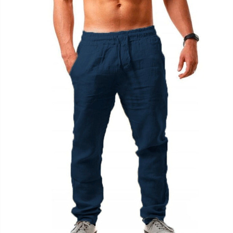 BRIAN™ | Men's Straight-Leg Linen Trousers
