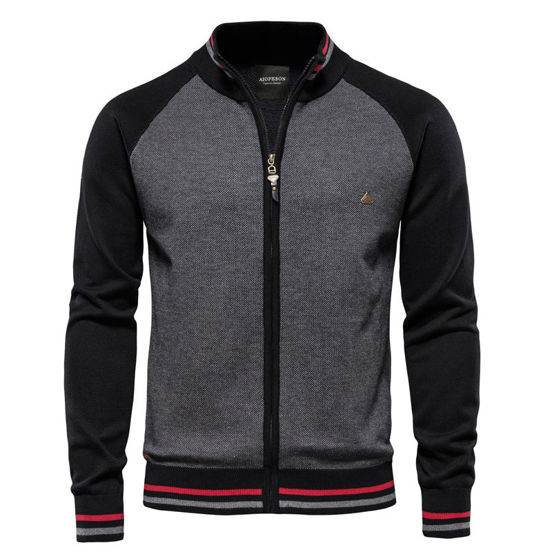 BRIAN™ | Zip-Up Knit Jacket