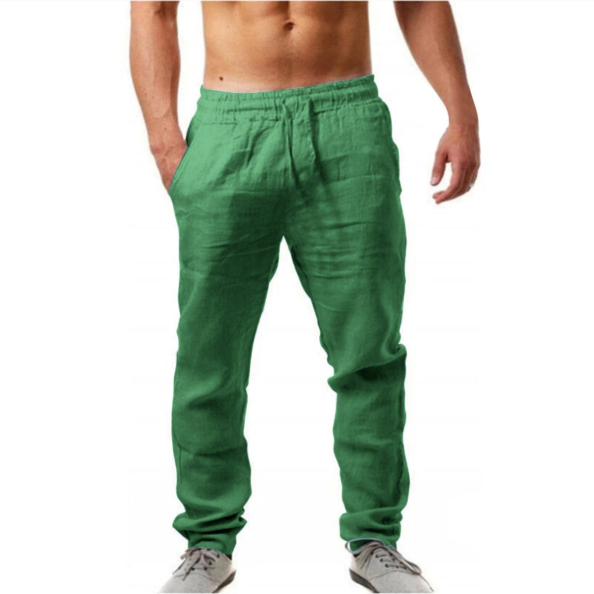 BRIAN™ | Men's Straight-Leg Linen Trousers