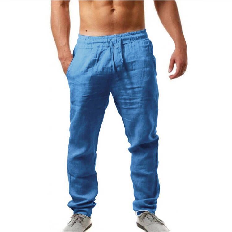BRIAN™ | Men's Straight-Leg Linen Trousers