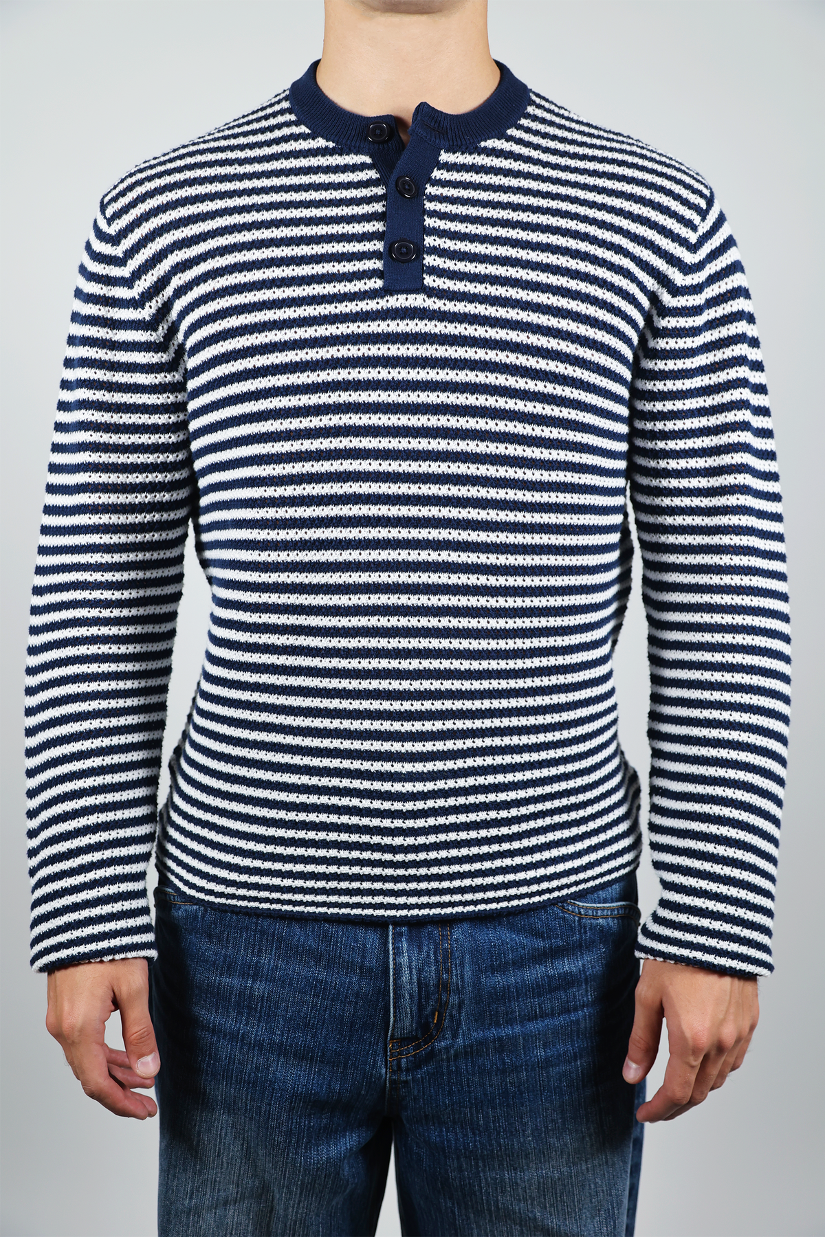 BRIAN™ | KNITTED SAILOR HENLEY