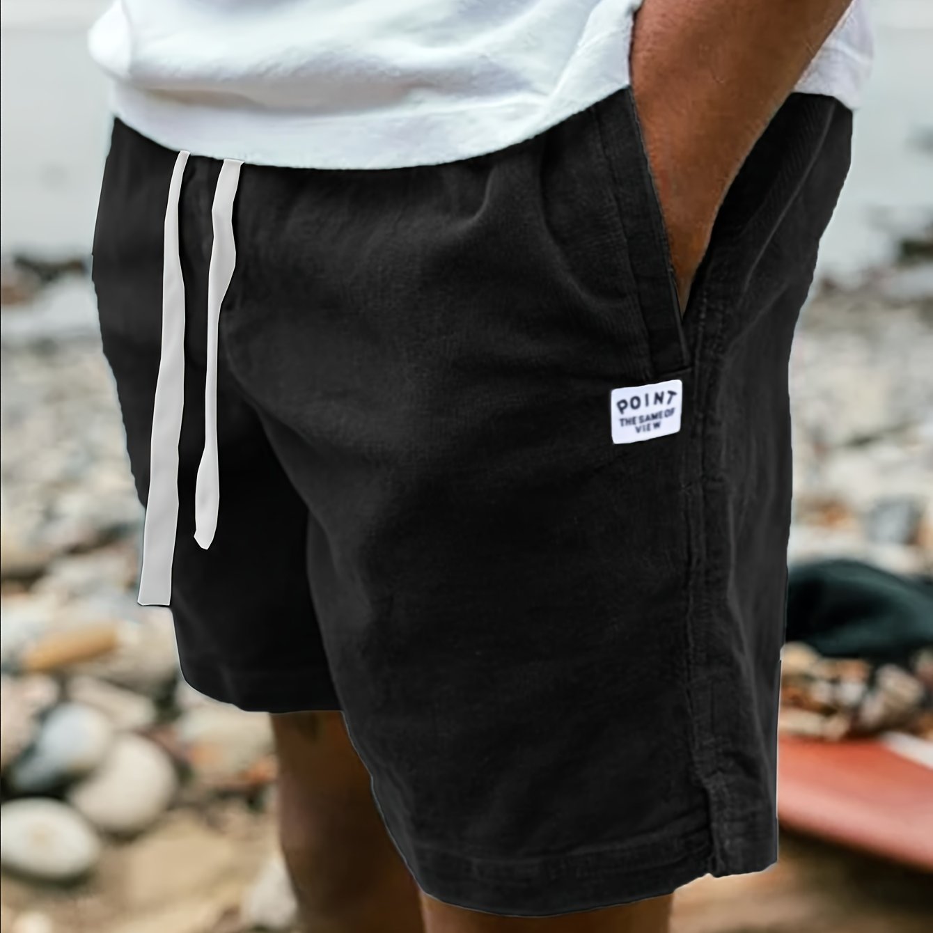 BRAIN™ | Ribbed Drawstring Shorts