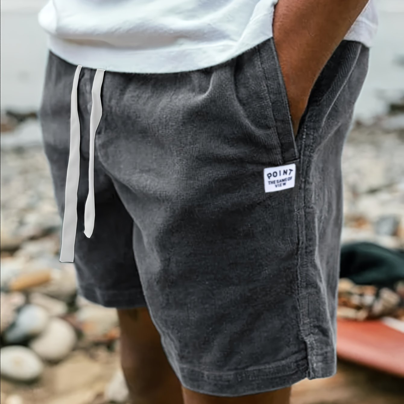 BRAIN™ | Ribbed Drawstring Shorts