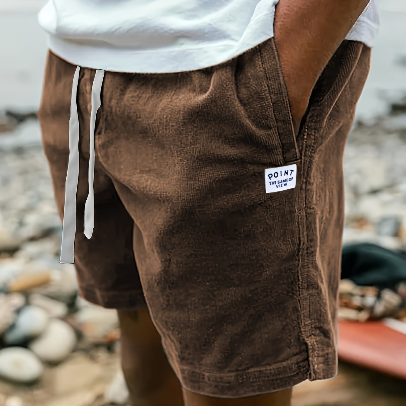 BRAIN™ | Ribbed Drawstring Shorts