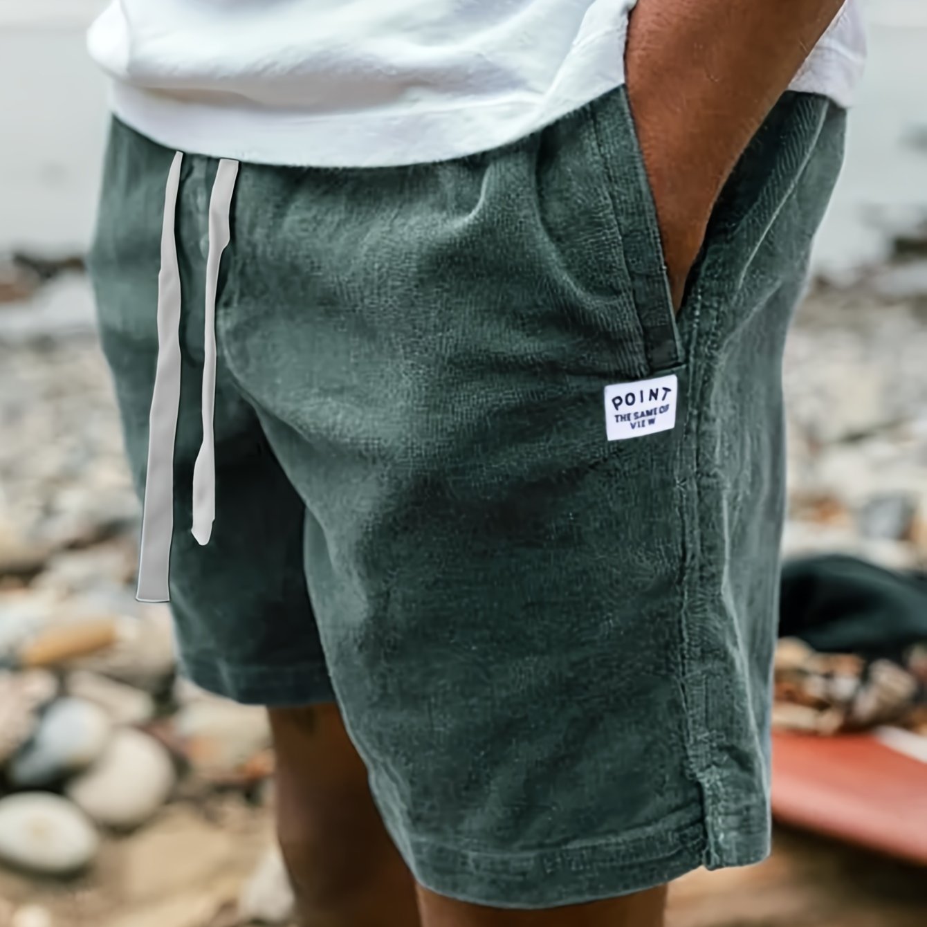 BRAIN™ | Ribbed Drawstring Shorts