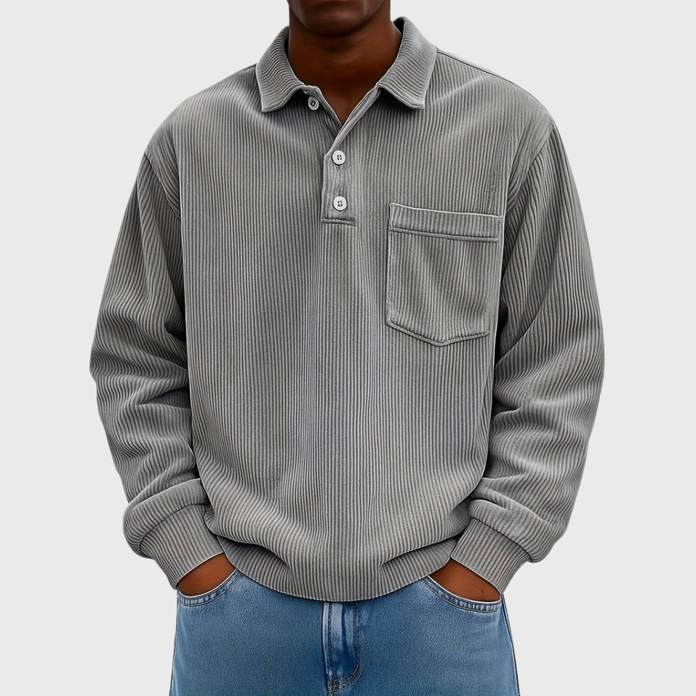 BRAIN™ | Long-Sleeve Corduroy Shirt