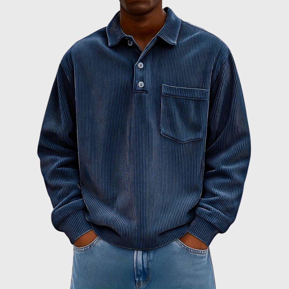 BRAIN™ | Long-Sleeve Corduroy Shirt