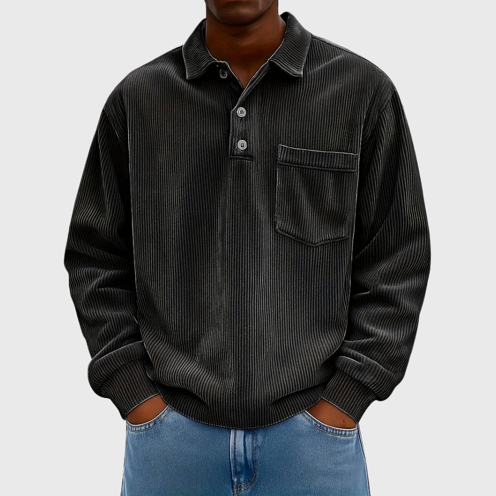 BRAIN™ | Long-Sleeve Corduroy Shirt