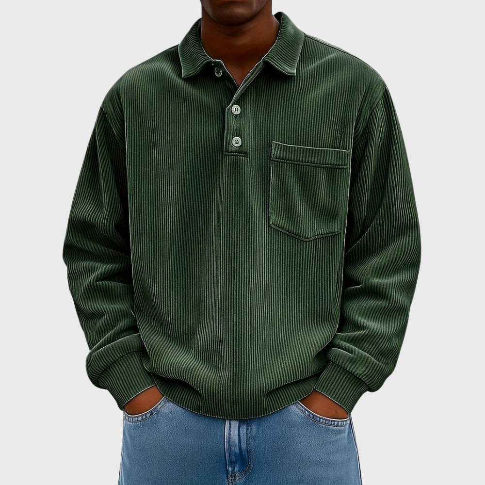 BRAIN™ | Long-Sleeve Corduroy Shirt