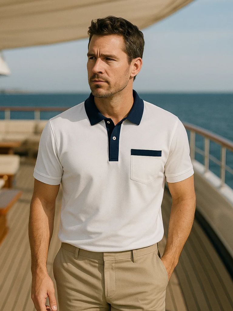 BRAIN™ | Contrast Collar Polo