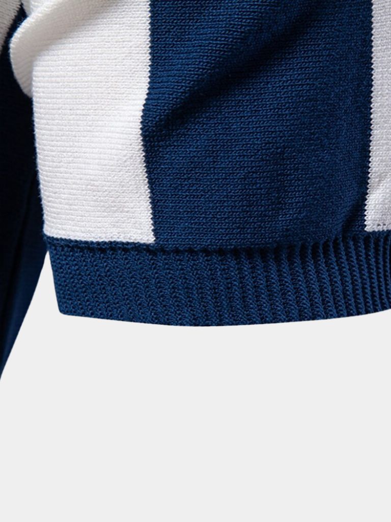 BRAIN™ | Striped Zip Polo