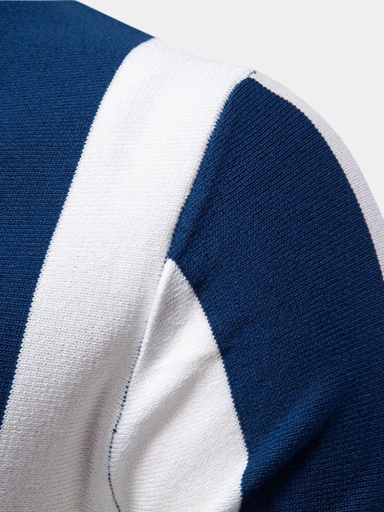 BRAIN™ | Striped Zip Polo