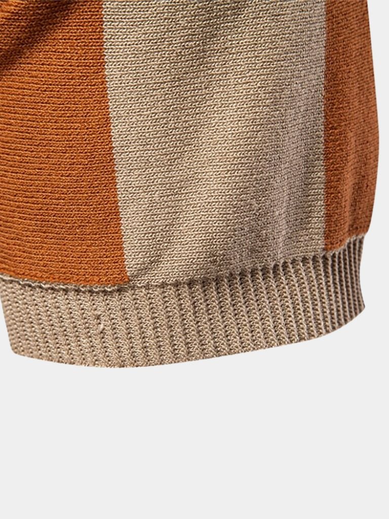 BRAIN™ | Striped Zip Polo