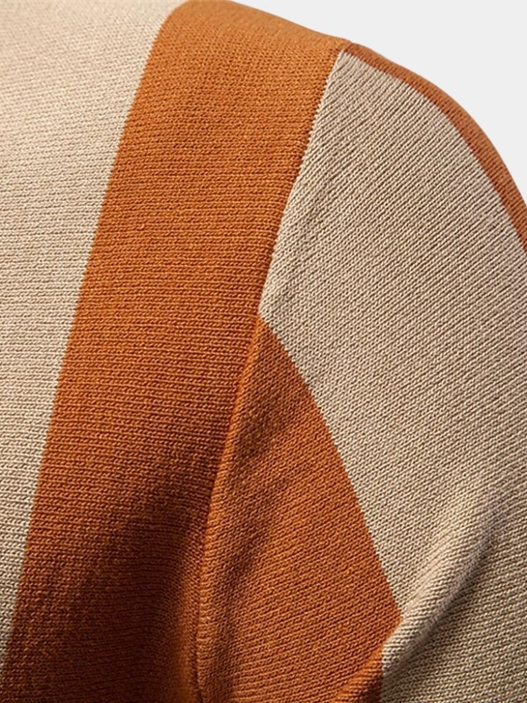 BRAIN™ | Striped Zip Polo