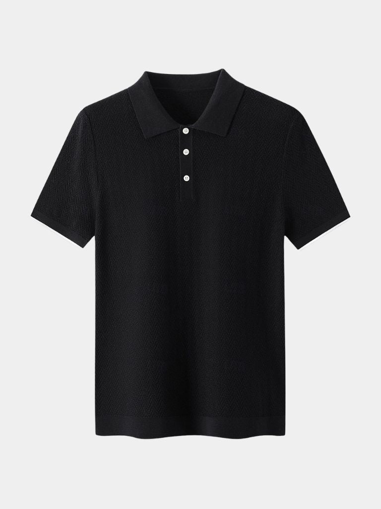 BRAIN™ | Chevron Knit Polo